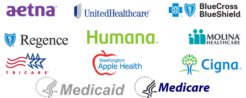 Accepted insurance providers: Aetna, UnitedHealthcare, BlueCross BlueShield, Regence, Humana, Molina Healthcare, TRICARE, Washington Apple Health, Cigna, Medicaid, Medicare