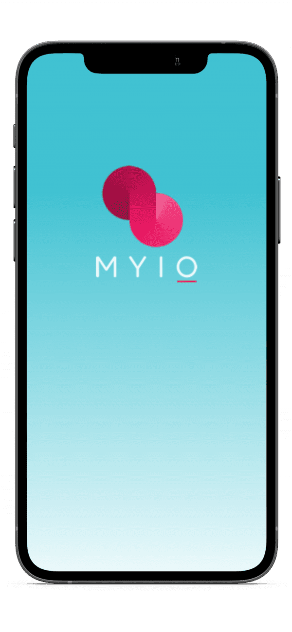 MYIO patient portal app on a smartphone